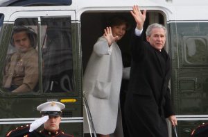 Obama Inauguration -- the Bush's leaving