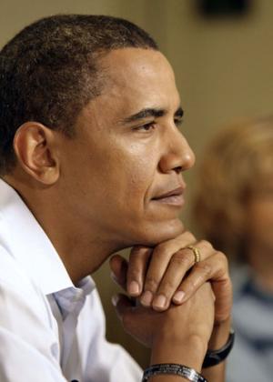 Obama thoughtful