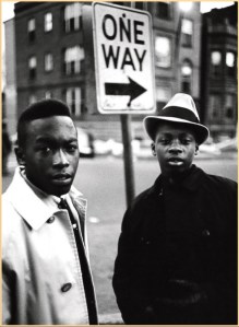 black teens on the street corner