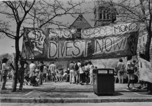 Divest sign