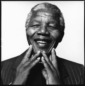 Nelson Mandela smiling